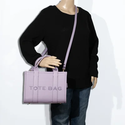 2pc The Medium Tote Bag with Wallet *PU Leather*