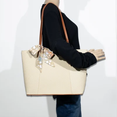 Scarf-Tied Tote