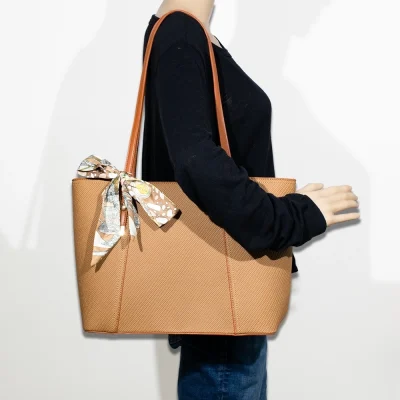 Scarf-Tied Tote