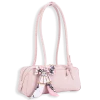 Top Handle Shoulder Bag with Scarf Bow