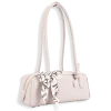 Top Handle Shoulder Bag with Scarf Bow