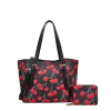 2pc Cherry Tote with Wallet