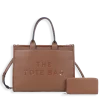 2pc The Leather Tote Bag with Wallet & Crossbody