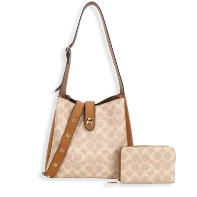 2pc Half Moon Shoulder-Crossbody with Wallet