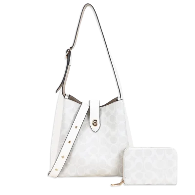 2pc Half Moon Shoulder-Crossbody with Wallet