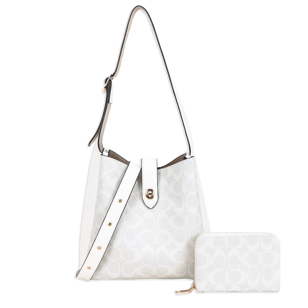 2pc Half Moon Shoulder-Crossbody with Wallet