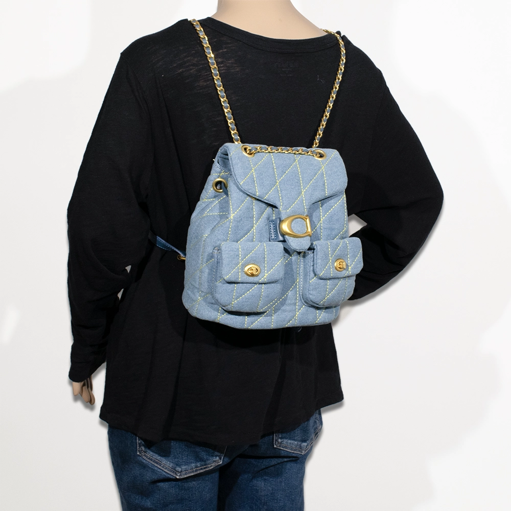 Half Moon Quilted Backpack