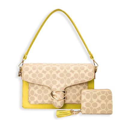 2pc Half Moon Shoulder-Crossbody with Wallet