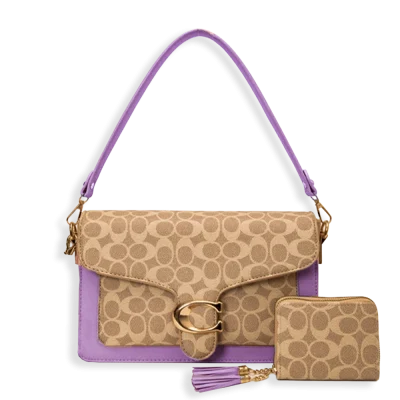 2pc Half Moon Shoulder-Crossbody with Wallet