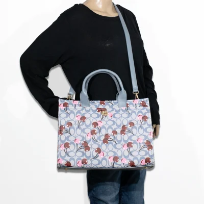 3pc Half Moon Cherry Tote with Wallet & Crossbody