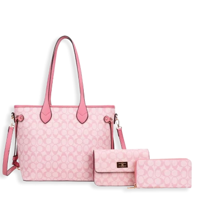 3pc Half Moon Tote with Wallet & Crossbody