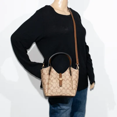 2pc Half Moon Button Strap with Wallet