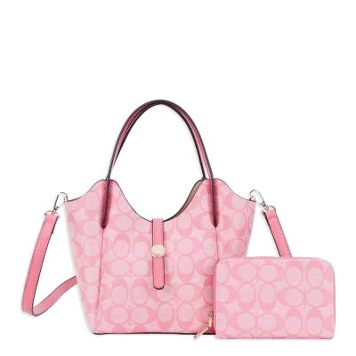 2pc Half Moon Button Strap with Wallet