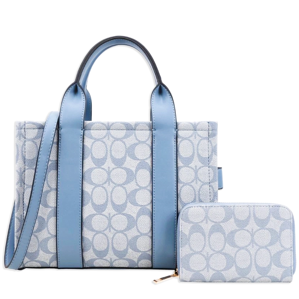 2pc Half Moon Tote Bag with Wallet