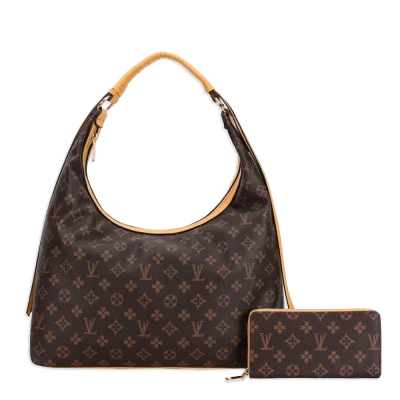 2pc Spade Hobo Bag with Wallet