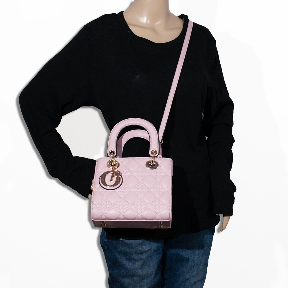 2pc Small Quilted Bag With Card Holder