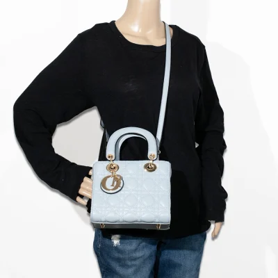 2pc Small Quilted Bag With Card Holder