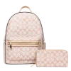 2pc Half Moon Backpack with Wallet