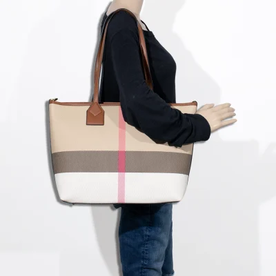 3pc Plaid Tote with Card Holder & Crossbody