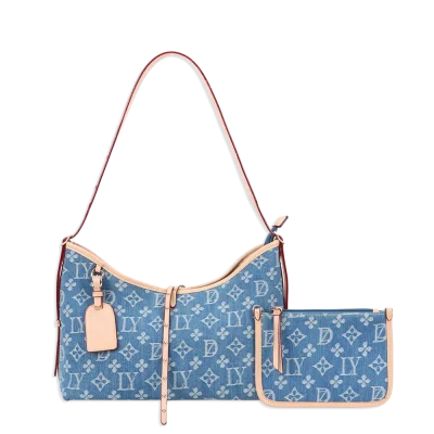 2pc Spade Shoulder Bag with Coin Holder