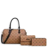 3pc Flowers Doctor Bag with Wallet & Crossbody