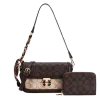 2pc Half Moon Shoulder-Crossbody with Wallet *2 Tone*