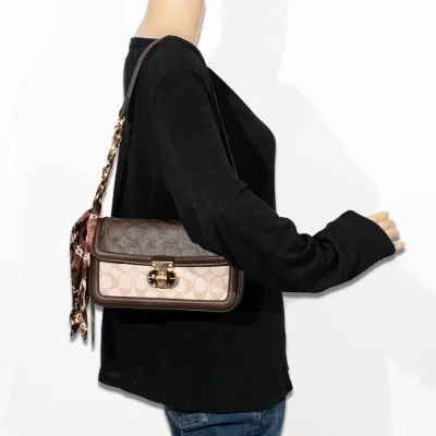 2pc Half Moon Shoulder-Crossbody with Wallet *2 Tone*