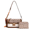 2pc Half Moon Shoulder-Crossbody with Wallet *2 Tone*