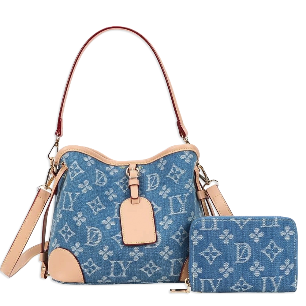 2pc Spade Bucket Bag with Wallet