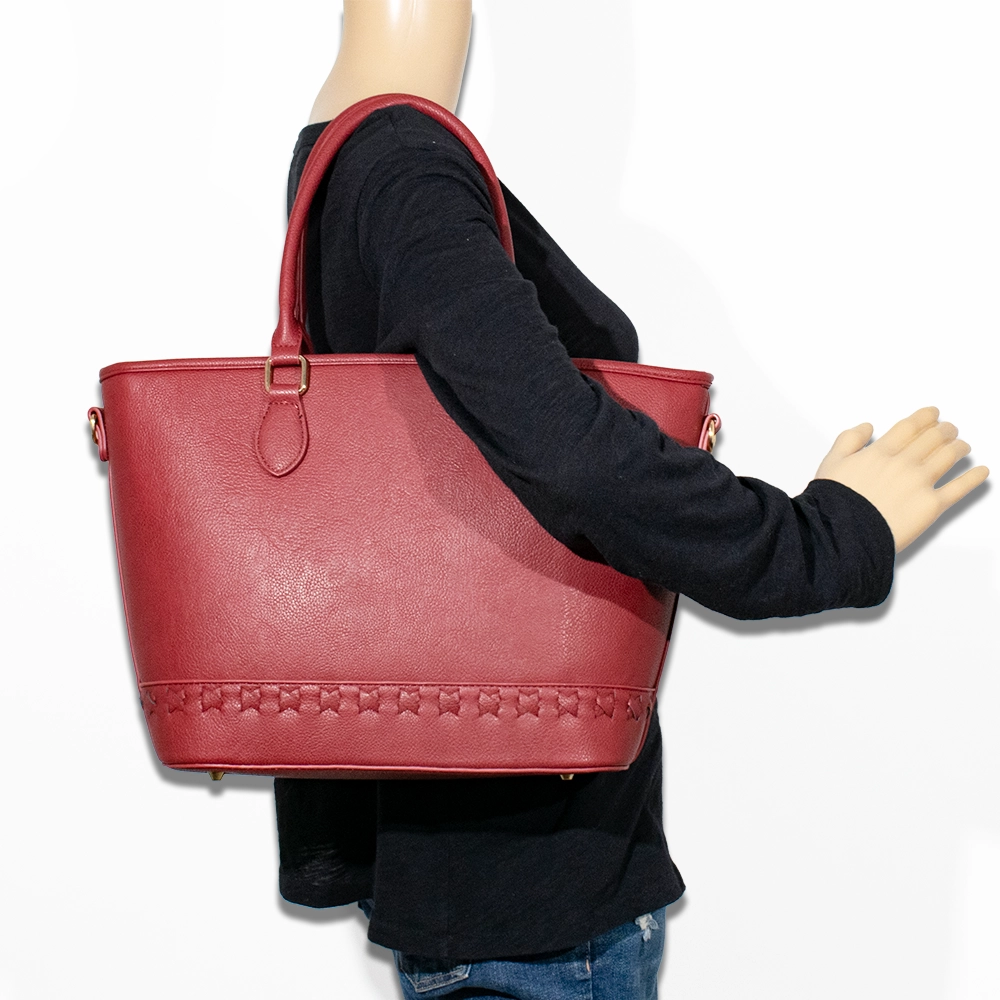 3pc Embroided Satchel with Wallet & Medium Satchel
