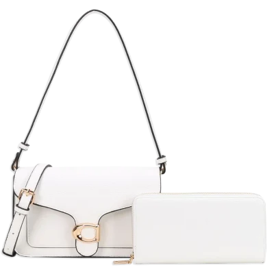 2pc Half Moon Shoulder-Crossbody with Wallet