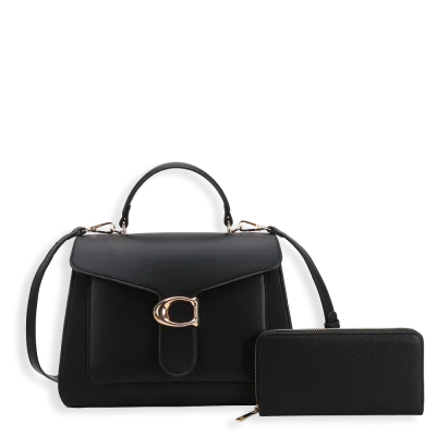 2pc Half Moon Top Handle with Wallet
