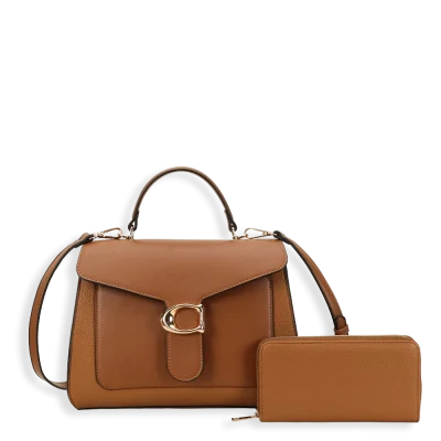 2pc Half Moon Top Handle with Wallet