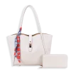 2pc Turn Lock Tote Bag with Wallet