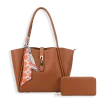 2pc Turn Lock Tote Bag with Wallet