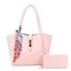 2pc Turn Lock Tote Bag with Wallet