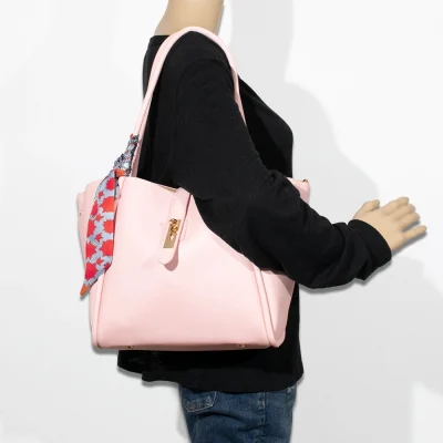 2pc Turn Lock Tote Bag with Wallet