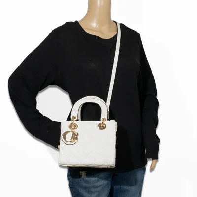 2pc Small Quilted Bag With Card Holder
