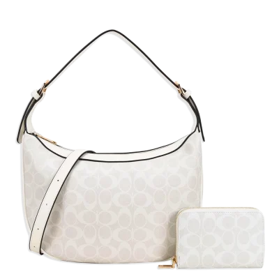 2pc Half Moon Hobo Bag with Wallet