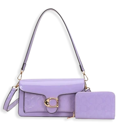 2pc Half Moon Shoulder-Crossbody with Wallet
