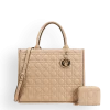 2pc Quilted Bag with Tag & Wallet