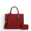2pc Quilted Bag with Tag & Wallet