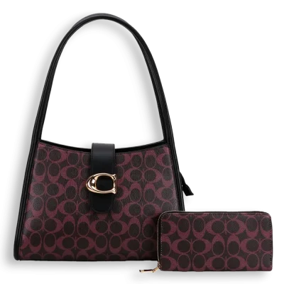 2pc Half Moon Satchel with Wallet