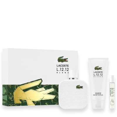 Lacoste L.12.12 Blanc Pure 3.3 oz. Gift Set
