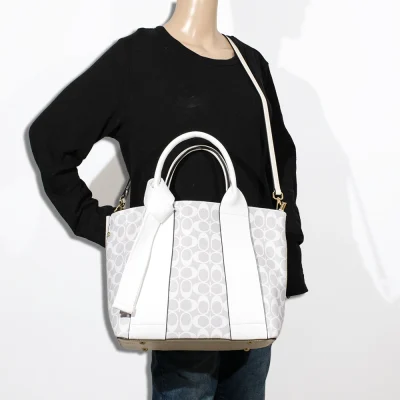 3pc Half Moon Double Stripe Bag with Wallet & Crossbody