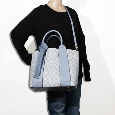 3pc Half Moon Double Stripe Bag with Wallet & Crossbody