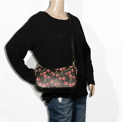 2pc Sequin Cherry Shoulder-Crossbody with Wallet