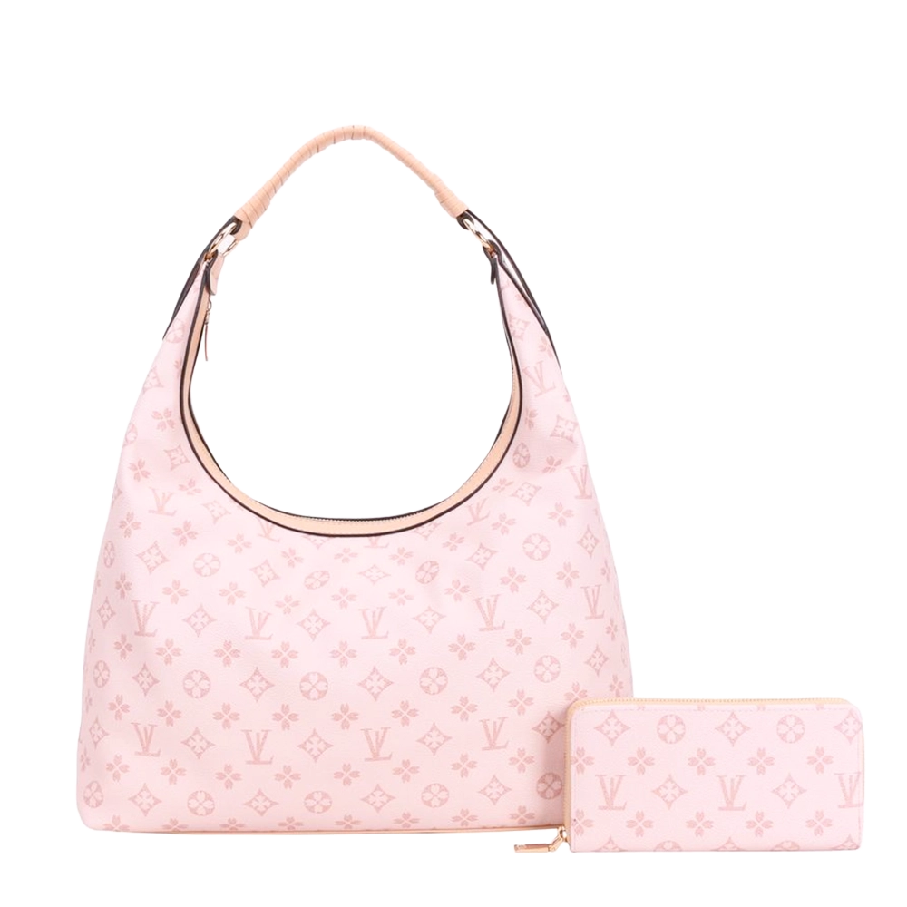 2pc Spade Hobo Bag with Wallet