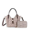 2pc Half Moon Button Strap with Wallet