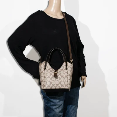 2pc Half Moon Button Strap with Wallet